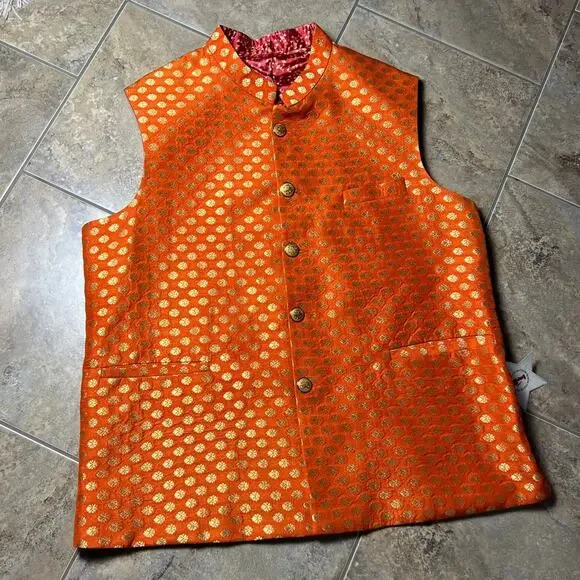 Wings BTI. India nehru waistcoat vest - Picture 2 of 10